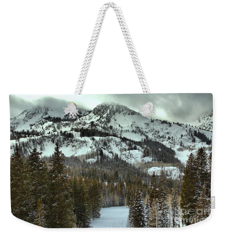 Brighton Weekender Tote Bag featuring the photograph Winter Storms Over Brighton by Adam Jewell