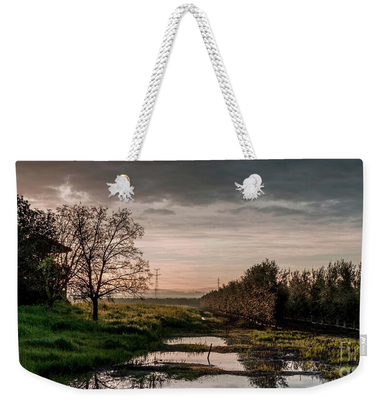 Sunrise Weekender Tote Bag featuring the photograph Winter sunrise by Arik Baltinester