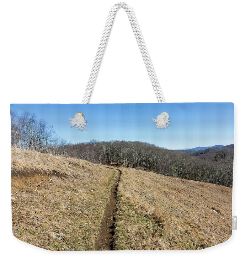 Empty Weekender Tote Bag featuring the photograph Winter Trail - December 7, 2016 by D K Wall