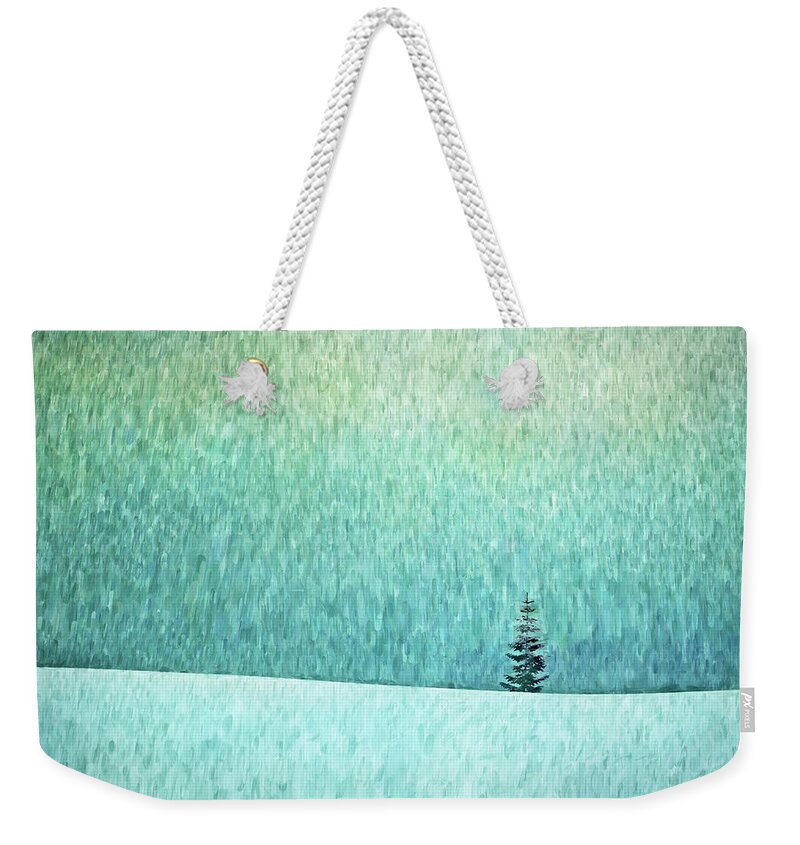 Winter Weekender Tote Bag featuring the photograph Winter Tree by Nikolyn McDonald