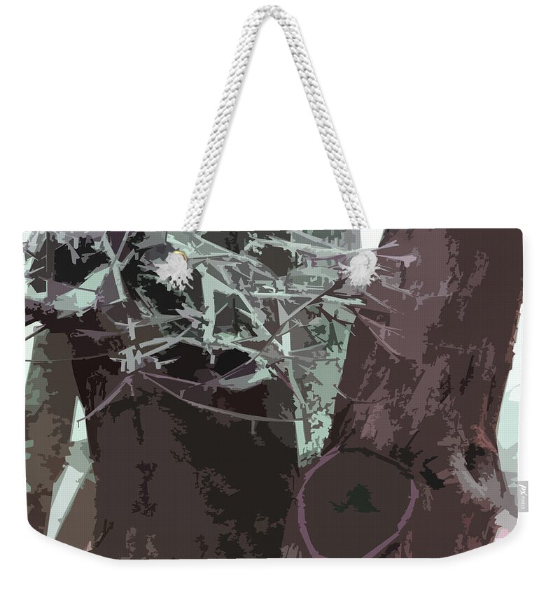 Winter Weekender Tote Bag featuring the photograph Winter Trees by John Lautermilch