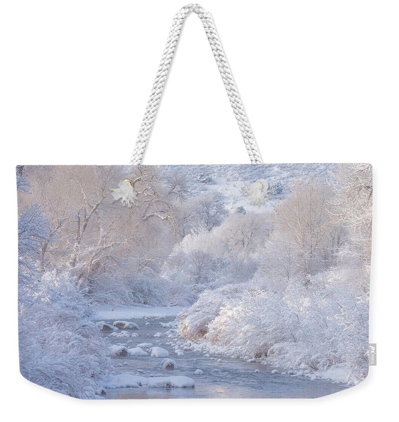 Winter Weekender Tote Bag featuring the photograph Winter Wonderland - Colorado by Darren White