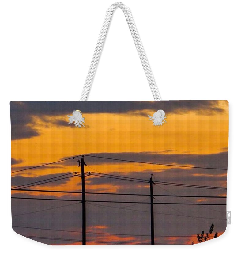 Instanaturelover Weekender Tote Bag featuring the photograph Wishing You A Great #weekend From by Austin Tuxedo Cat