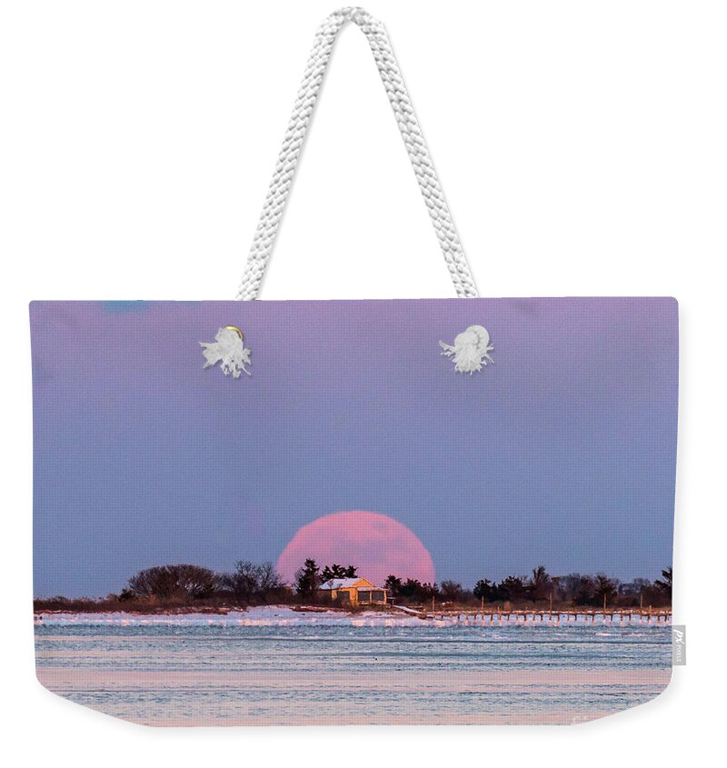 Cottage Weekender Tote Bag featuring the photograph Wolf Moon by Sean Mills