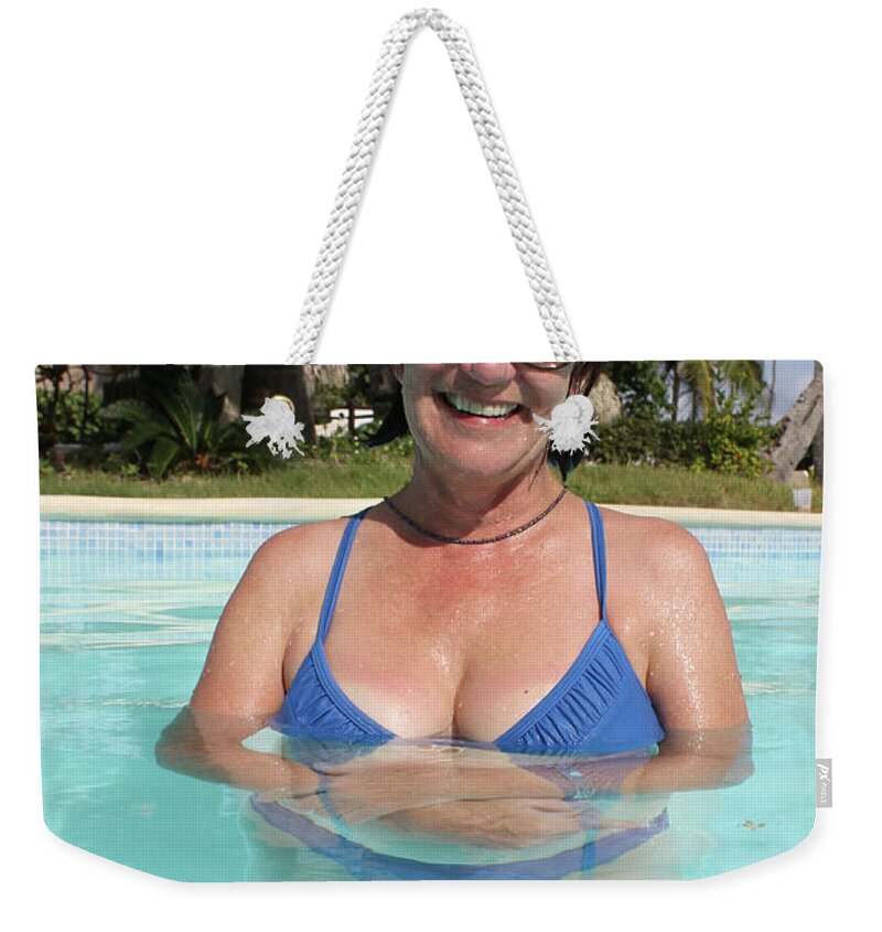 Brad Brailsford Weekender Tote Bag featuring the photograph Tropical Pool by Brad Brailsford