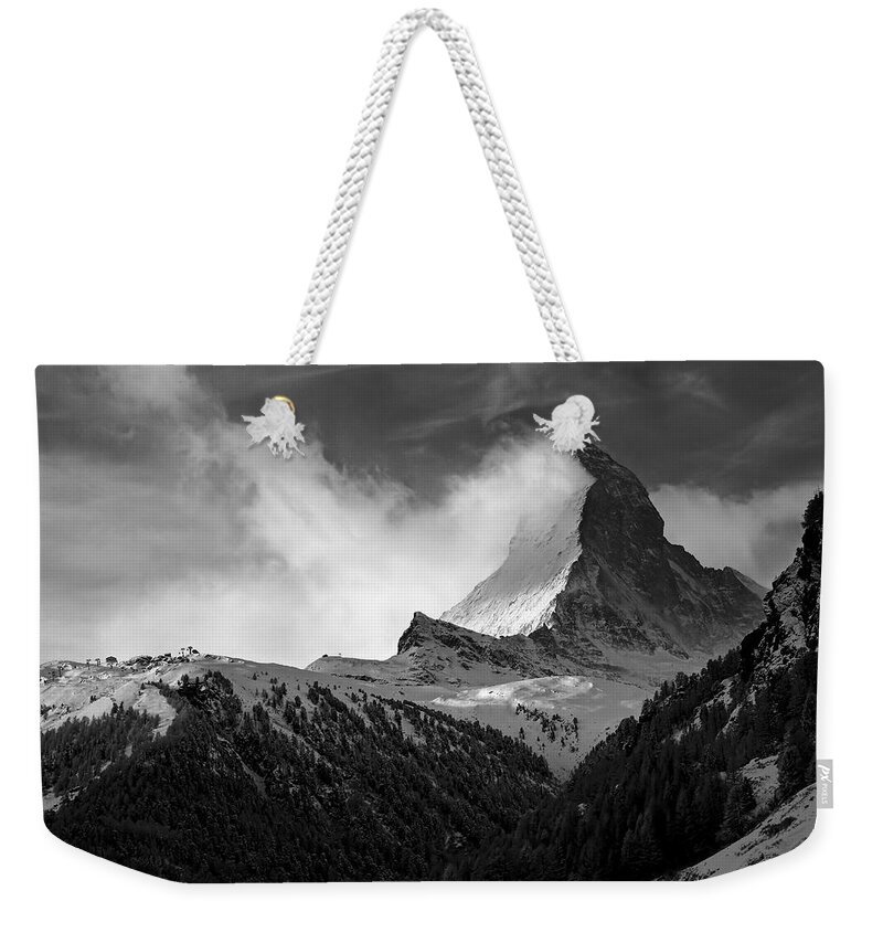 Matterhorn Weekender Tote Bag featuring the photograph Wonder of the Alps by Neil Shapiro