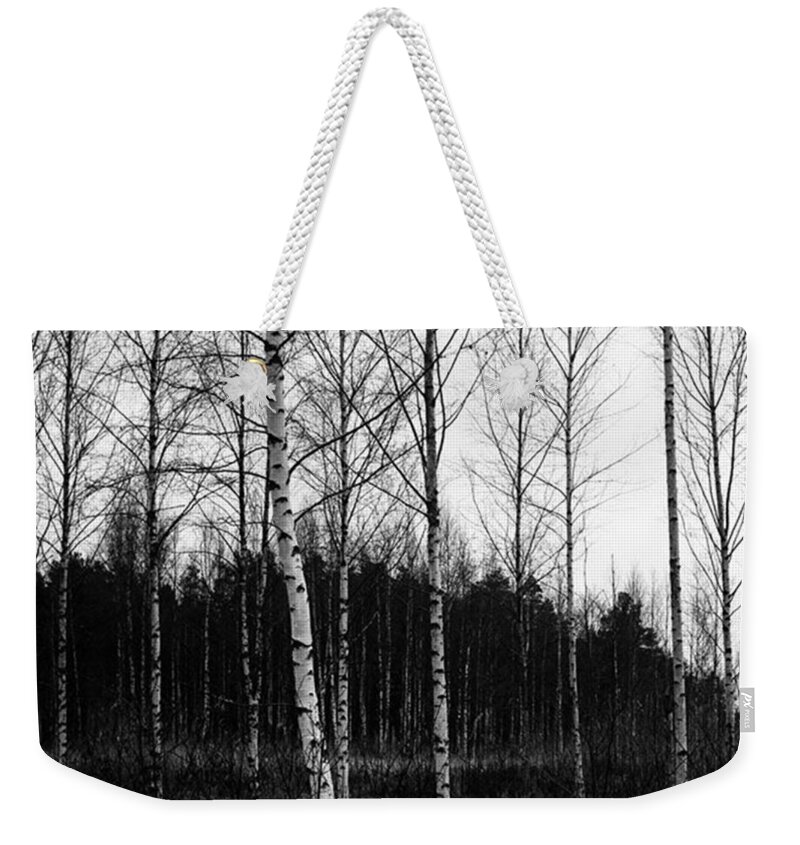  Weekender Tote Bag featuring the photograph Wooded by Aleck Cartwright