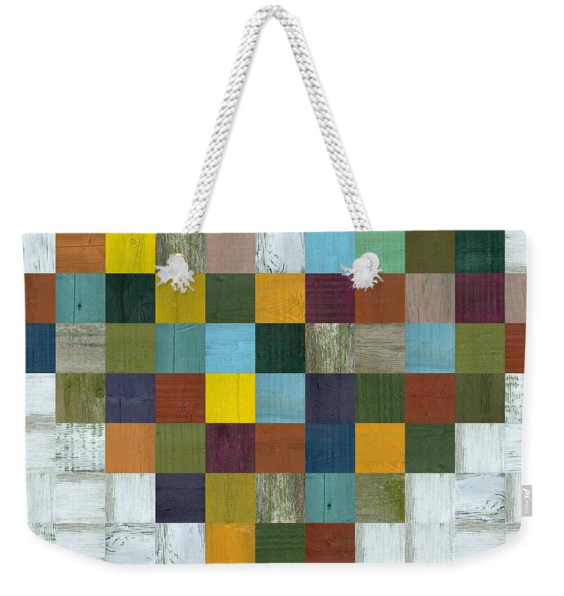 Heart Weekender Tote Bag featuring the digital art Wooden Heart by Michelle Calkins
