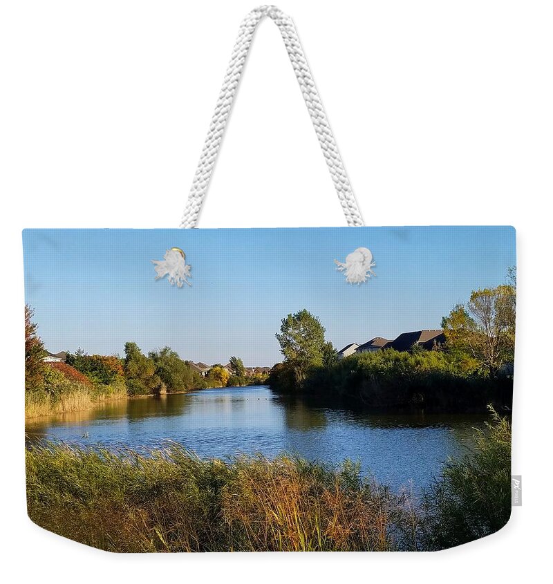 Pond Weekender Tote Bag featuring the photograph Woodland Pond by Vic Ritchey
