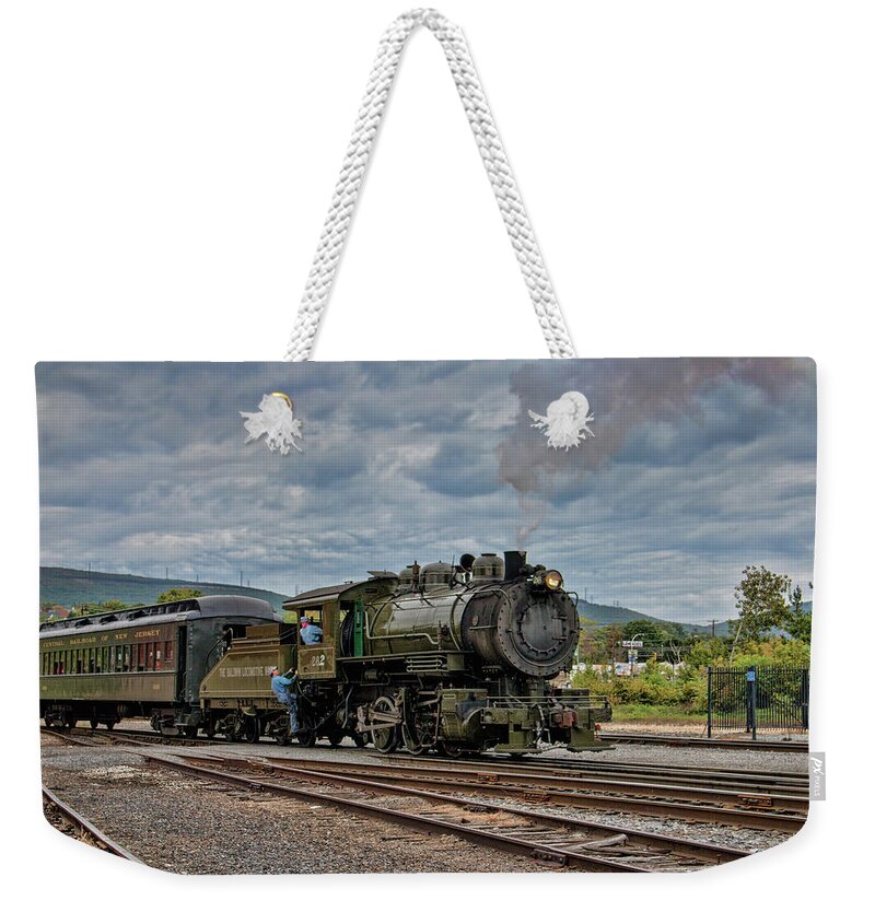Steamtown Weekender Tote Bag featuring the photograph Workhorse at Steamtown by Kristia Adams