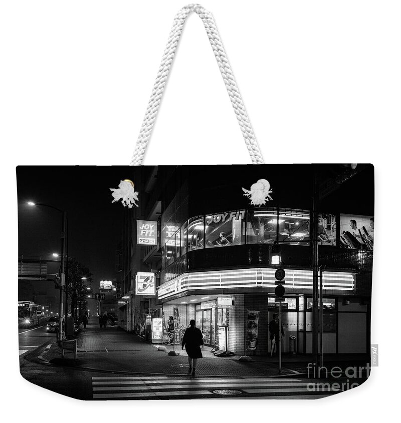 People Weekender Tote Bag featuring the photograph Workout the Night, Tokyo Japan by Perry Rodriguez