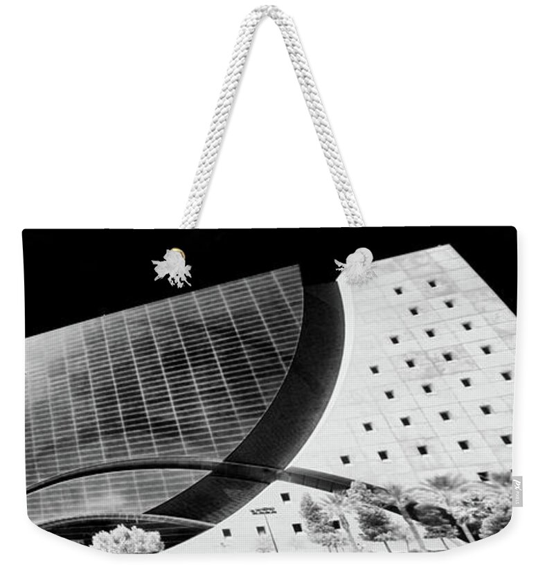 Building Weekender Tote Bag featuring the photograph World Market Architecture by Chuck Kuhn