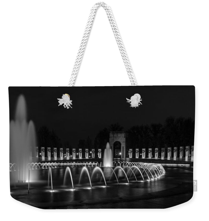 Wwii Weekender Tote Bag featuring the photograph World War II Memorial by Ed Clark