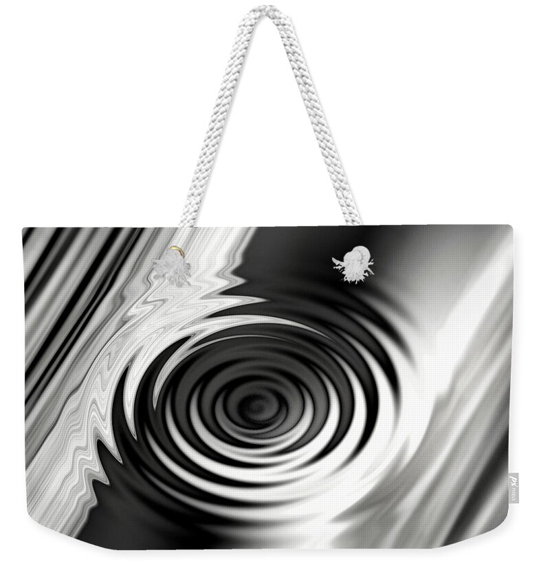 Abstract Weekender Tote Bag featuring the photograph Wormhold Abstract by Don Johnson