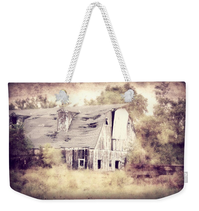 Barn Weekender Tote Bag featuring the photograph Worn Out by Julie Hamilton