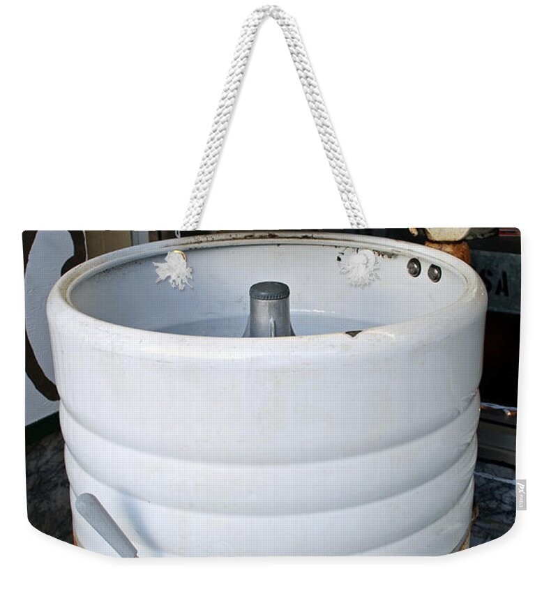 Retro Weekender Tote Bag featuring the photograph Wringer Washing Machine I by Tikvah's Hope