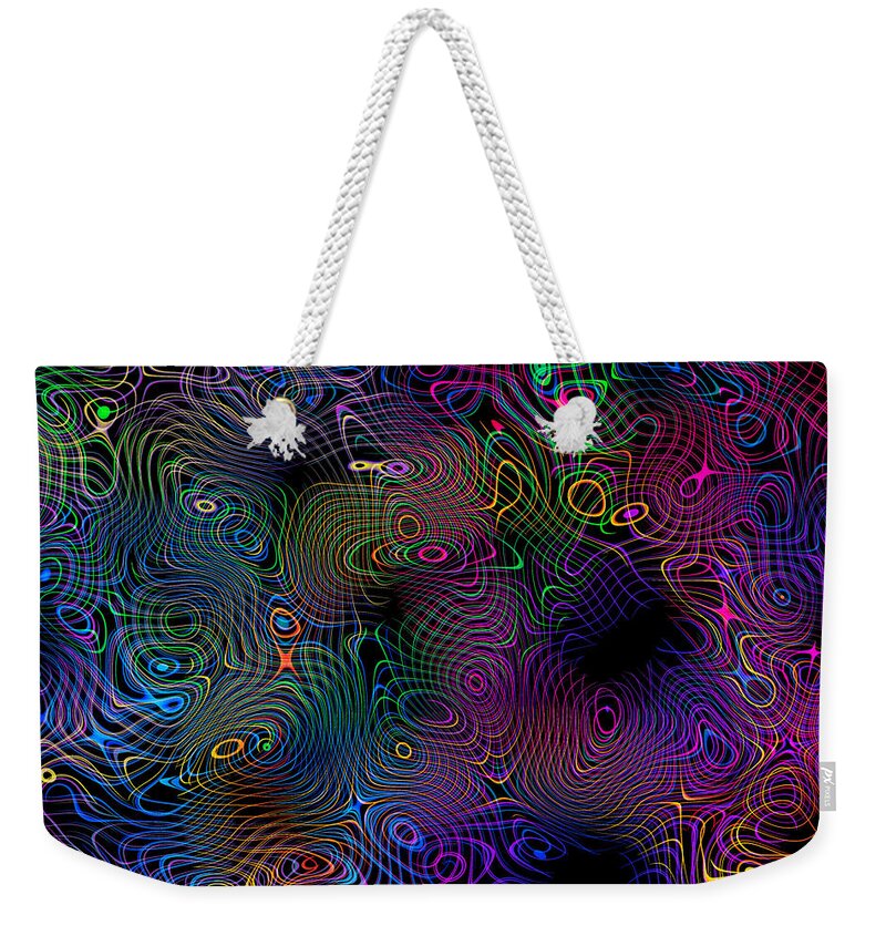 Music Weekender Tote Bag featuring the photograph X Twist by Mark Blauhoefer