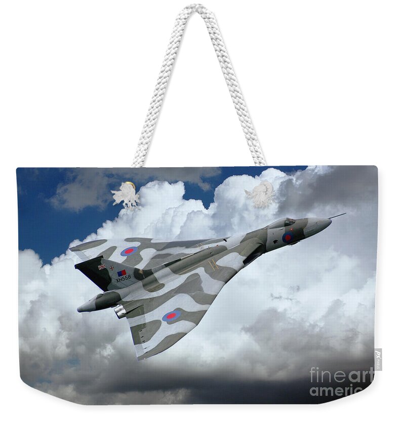 Avro Weekender Tote Bag featuring the digital art XH558 Pass by Airpower Art