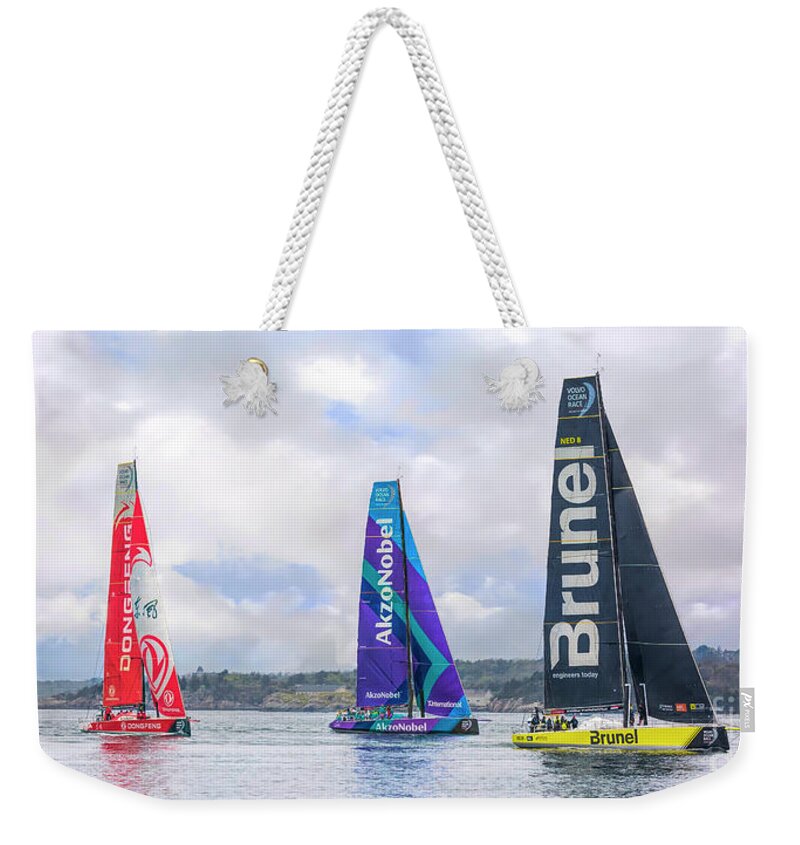 Ocean Weekender Tote Bag featuring the photograph Racing yachts by JBK Photo Art