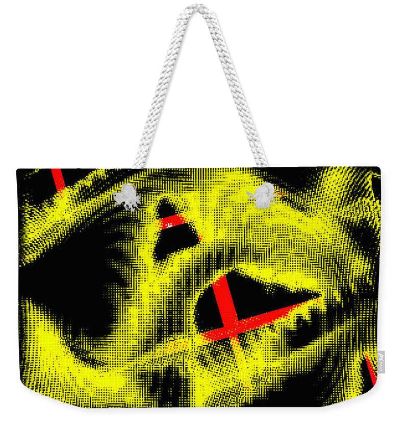 #abstracts #acrylic #artgallery # #artist #artnews # #artwork # #callforart #callforentries #colour #creative # #paint #painting #paintings #photograph #photography #photoshoot #photoshop #photoshopped Weekender Tote Bag featuring the digital art Yellow Guitar 2 by The Lovelock experience