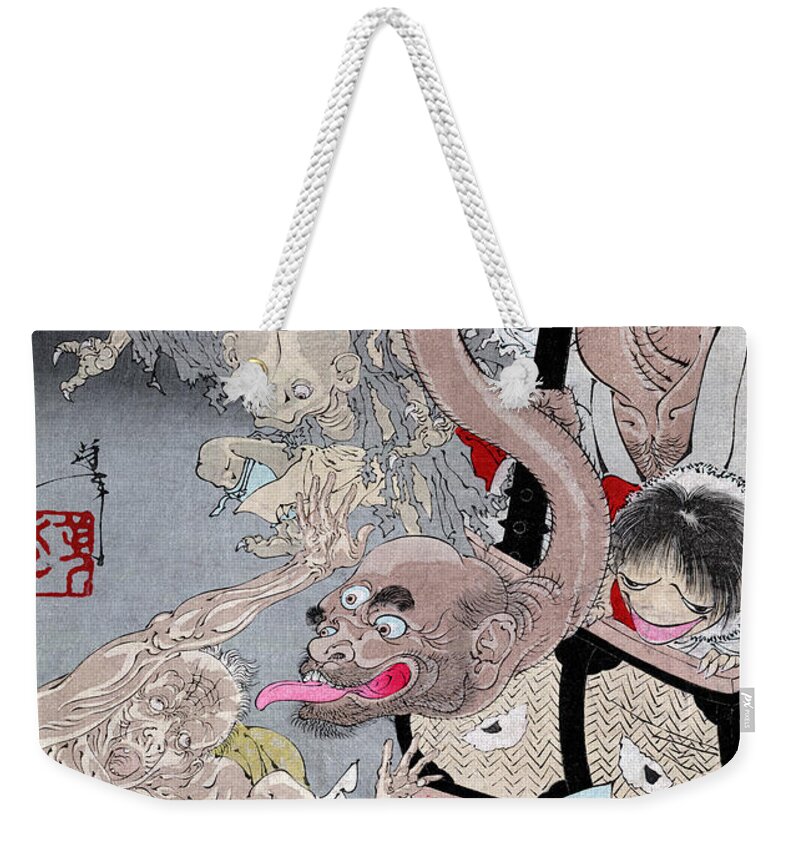 History Weekender Tote Bag featuring the photograph Yokai, Japanese Supernatural Monsters by Science Source
