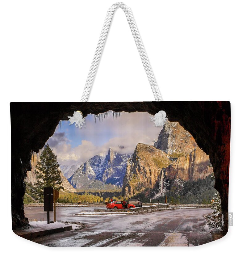 Yosemite Christmas Weekender Tote Bag featuring the photograph Yosemite Christmas by Duncan Selby