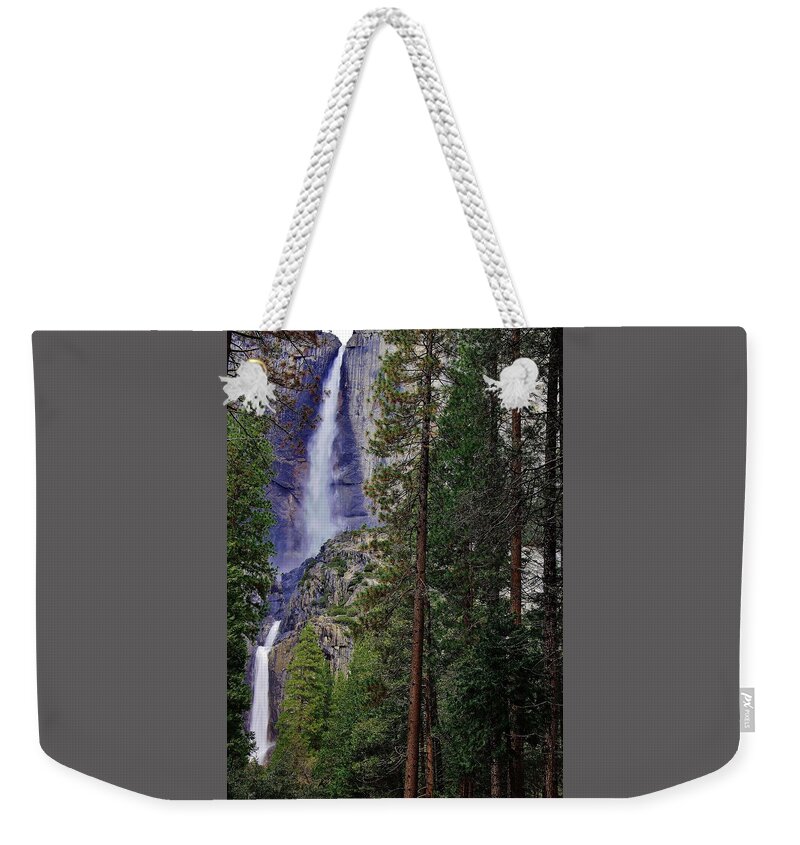 Yosemite Fallls Weekender Tote Bag featuring the photograph Yosemite Falls C by Phyllis Spoor