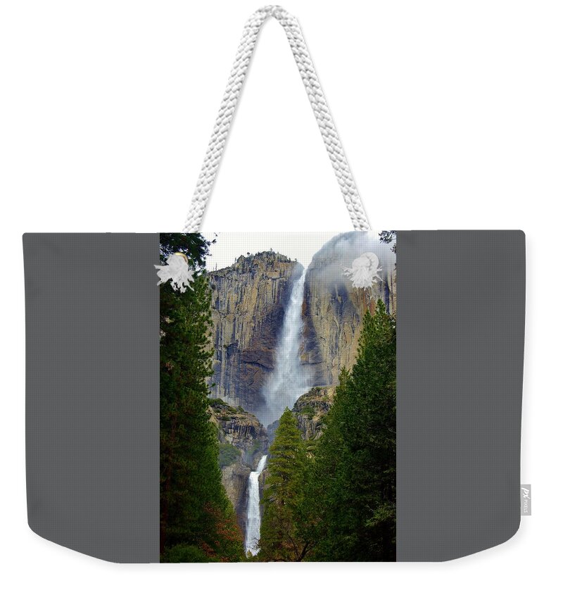 Yosemite Falls Weekender Tote Bag featuring the photograph Yosemite Falls D by Phyllis Spoor