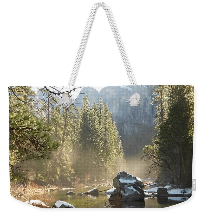 Yosemite Spring Weekender Tote Bag featuring the photograph Yosemite Spring by FD Graham