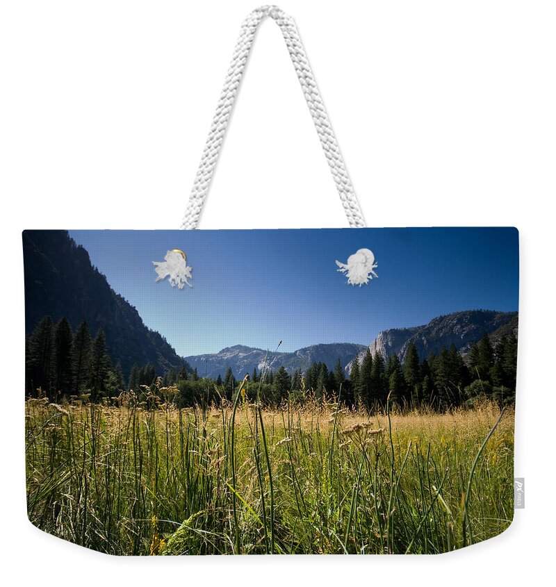 Nature Weekender Tote Bag featuring the photograph Yosemite Valley Meadows by Robert J Caputo