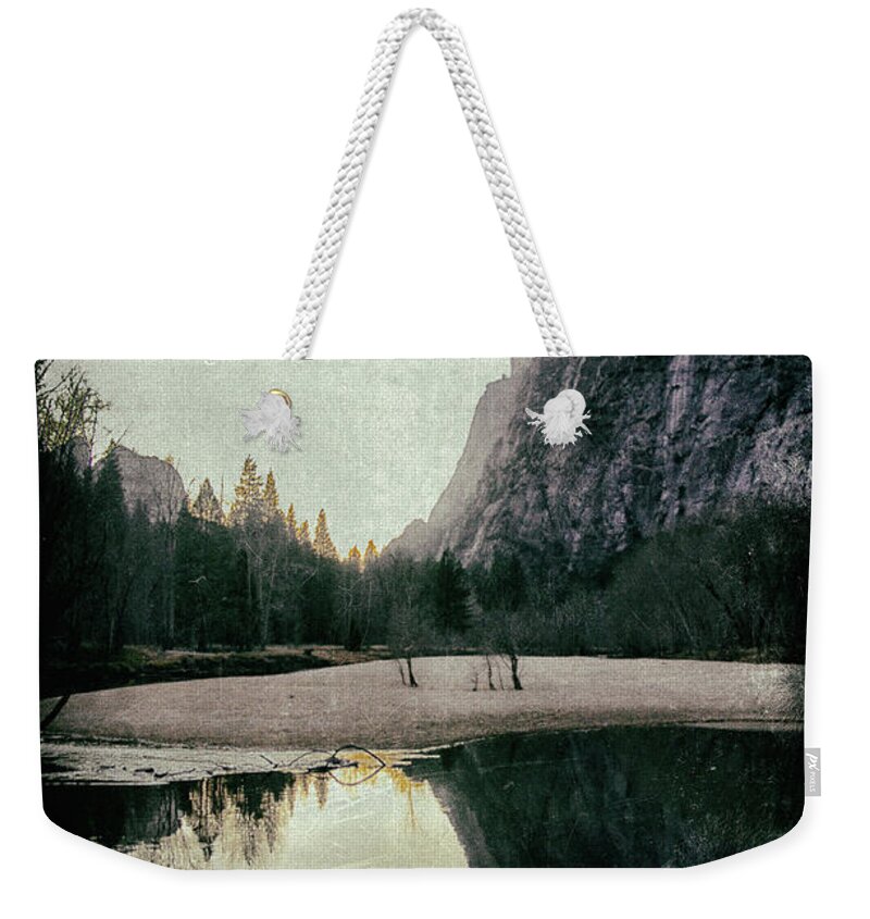 Yosemite Weekender Tote Bag featuring the photograph Yosemite Valley Merced River by Lawrence Knutsson