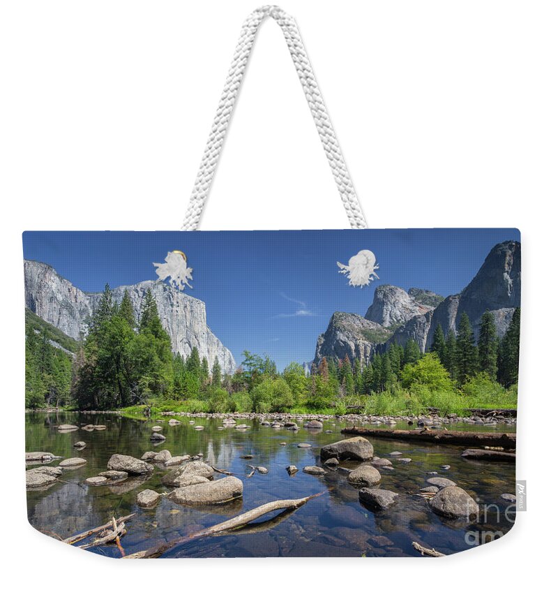 America Weekender Tote Bag featuring the photograph Yosemite Valley View by JR Photography