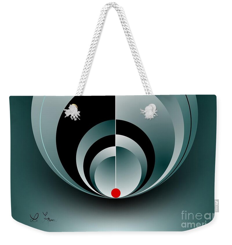  Weekender Tote Bag featuring the digital art You Are Here by Leo Symon
