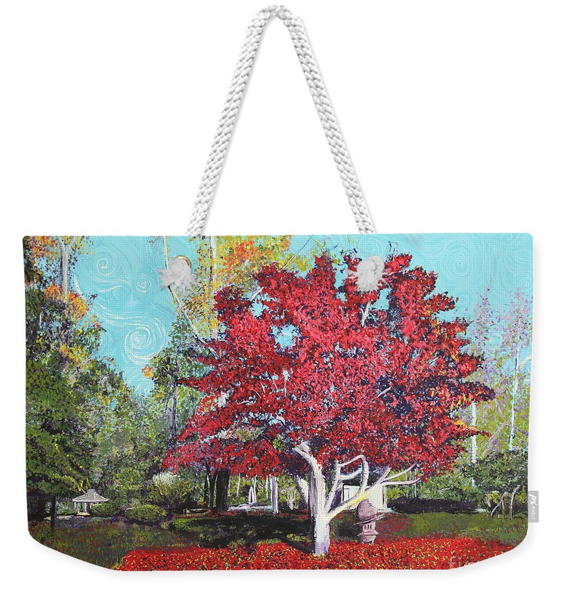 Tree Weekender Tote Bag featuring the painting You Are My Heart by Stefan Duncan