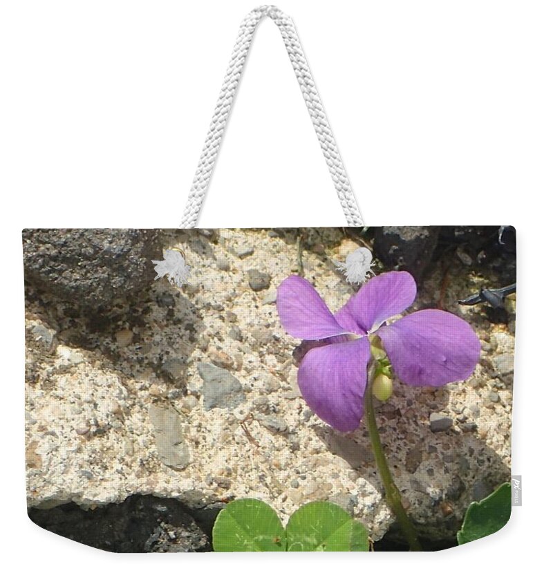 Flower Weekender Tote Bag featuring the photograph You Can Do It by Christina Verdgeline