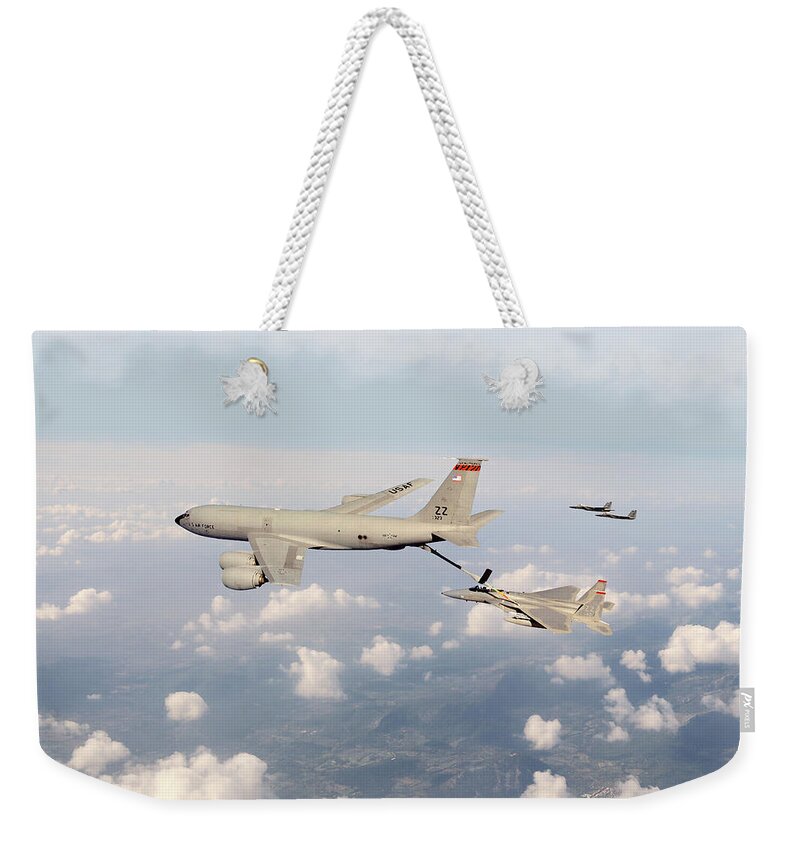 Kc-135 Stratotanker Weekender Tote Bag featuring the digital art Young Tigers by Airpower Art