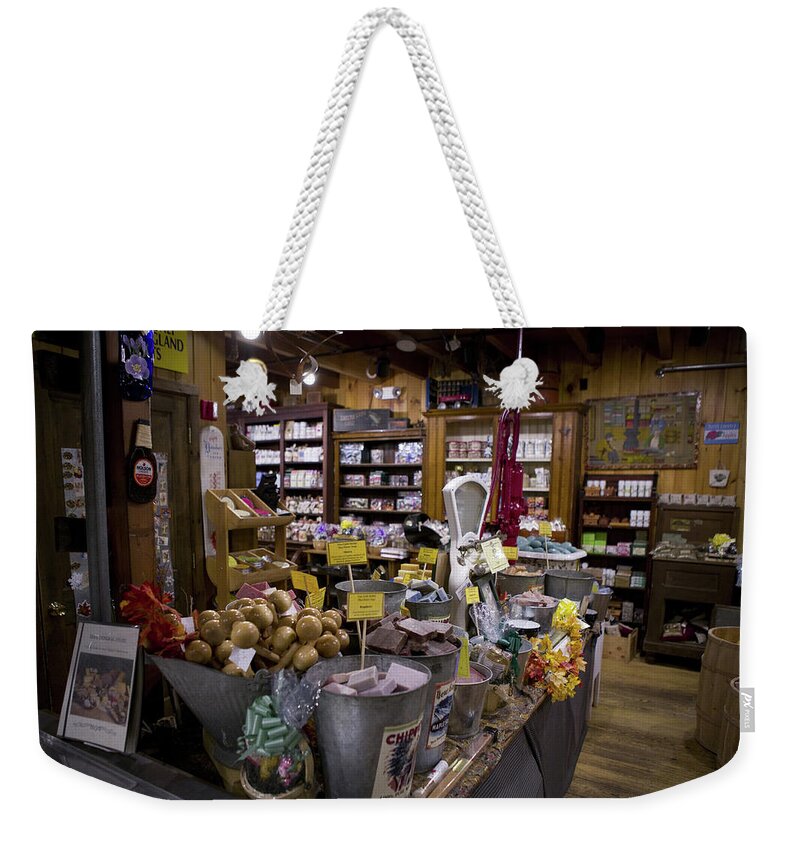 Structures Weekender Tote Bag featuring the photograph Zebs, North Conway by Gary Shepard