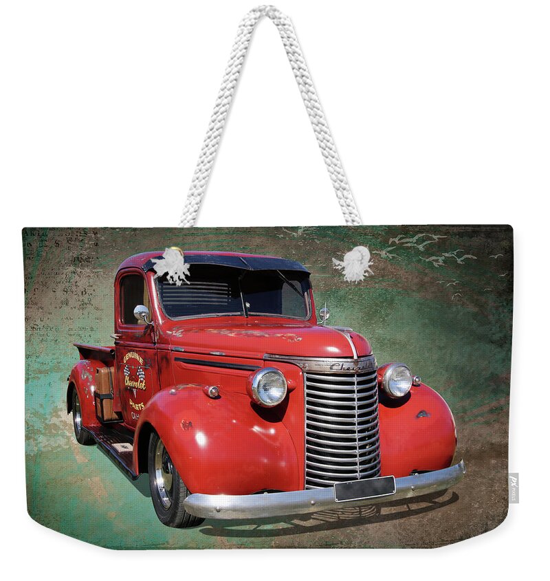 Pickup Weekender Tote Bag featuring the photograph 1940 Chevy Pickup by Keith Hawley