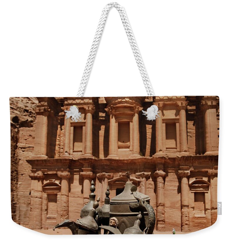 Deir Weekender Tote Bag featuring the photograph Ad Deir, Petra #1 by Jelena Jovanovic