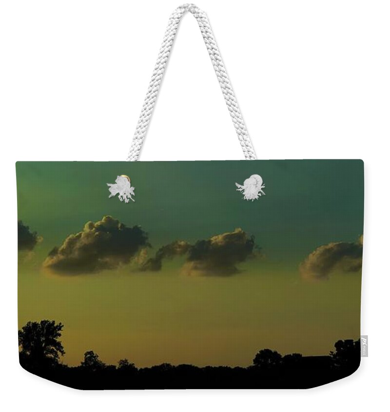  Weekender Tote Bag featuring the photograph All in a Row by Jack Wilson