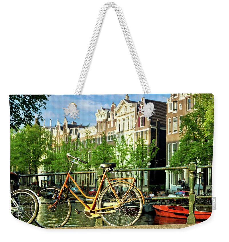 Row House Weekender Tote Bag featuring the photograph Amsterdam #1 by Nikada