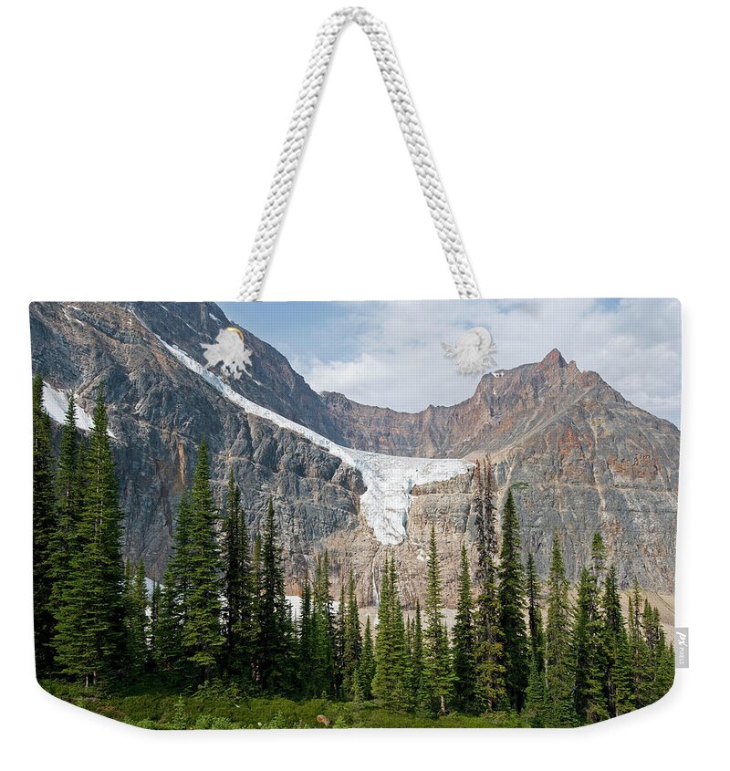 Extreme Terrain Weekender Tote Bag featuring the photograph Angel Glacier #1 by Jim Julien / Design Pics