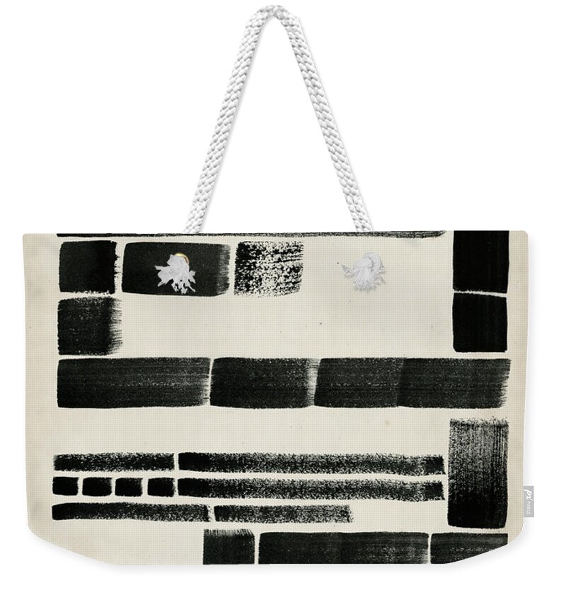 Abstract Weekender Tote Bag featuring the painting Antique Dash II #1 by Grace Popp