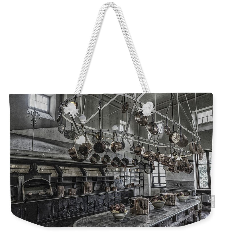 Kitchen Weekender Tote Bag featuring the photograph Antique Kitchen #1 by Darryl Brooks