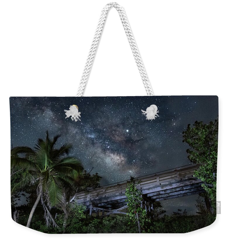 Milky Weekender Tote Bag featuring the photograph Bahia Honda Milky Way #3 by David Hart