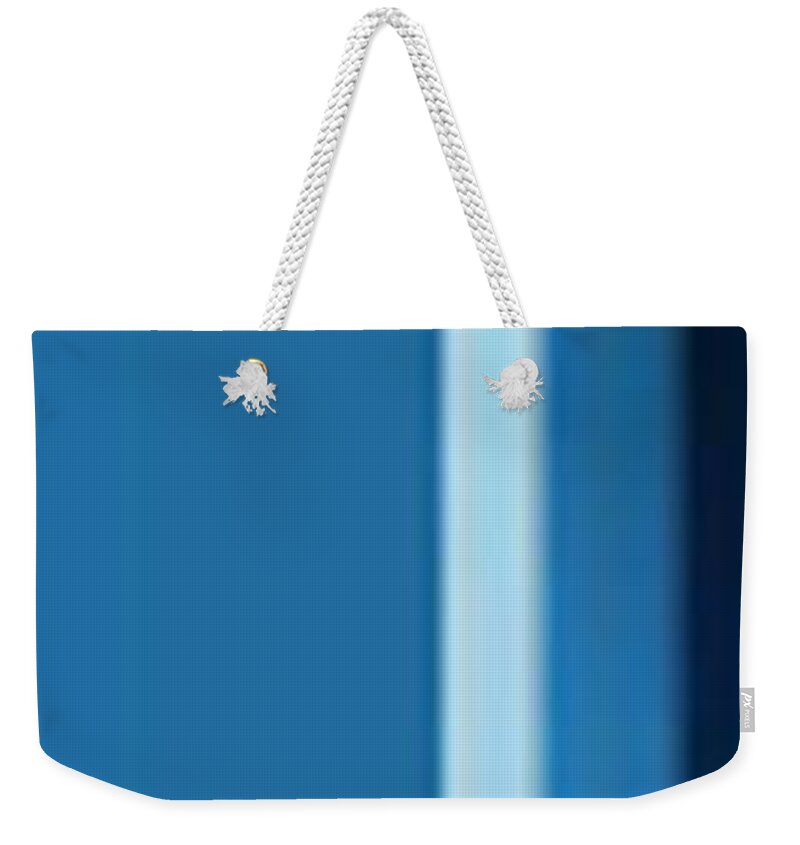Oil Weekender Tote Bag featuring the painting Blue Plank by Matteo TOTARO