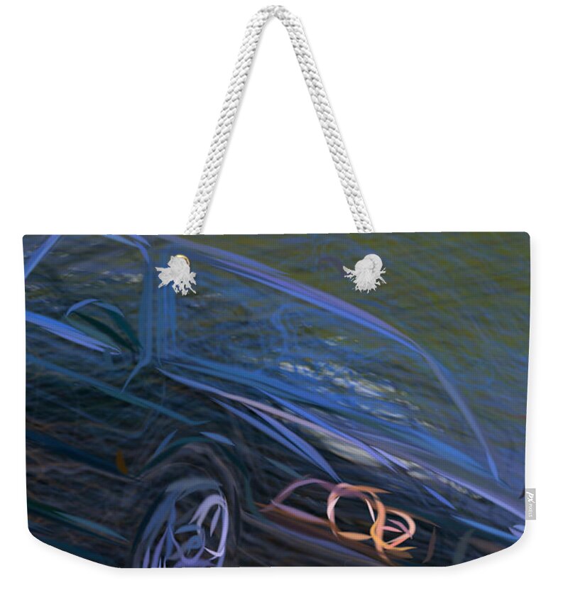 Bmw Weekender Tote Bag featuring the digital art Bmw M3 E36 Drawing #1 by CarsToon Concept