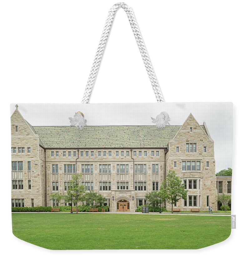 Photography Weekender Tote Bag featuring the photograph Boston College Building, Chestnut Hill #1 by Panoramic Images
