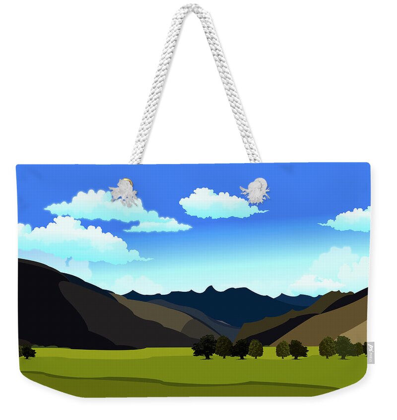 Chinese Culture Weekender Tote Bag featuring the digital art China Scenics #1 by Best View Stock