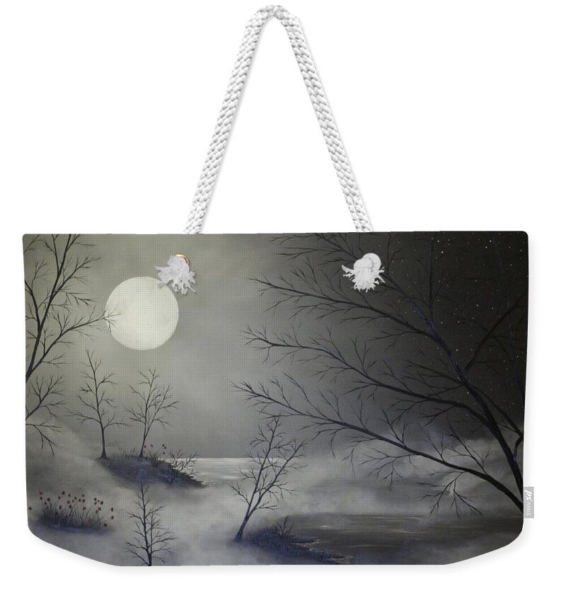 Landscape Weekender Tote Bag featuring the painting Chocolate Dreams by Berlynn